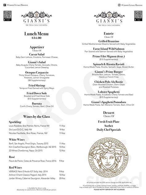 gianni versace mansion address|giannis versace mansion menu.